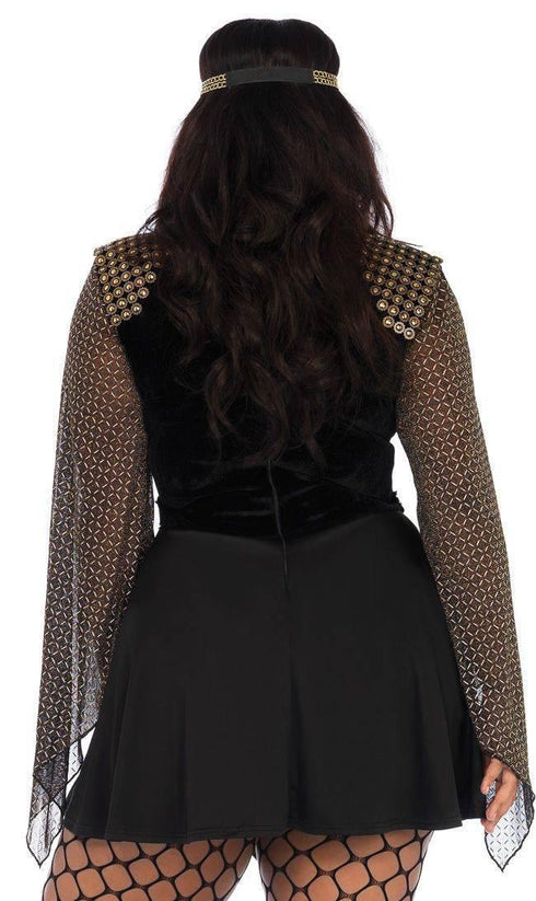 Plus Size Glamazon Warrior Costume in Black - SohoGirl.com